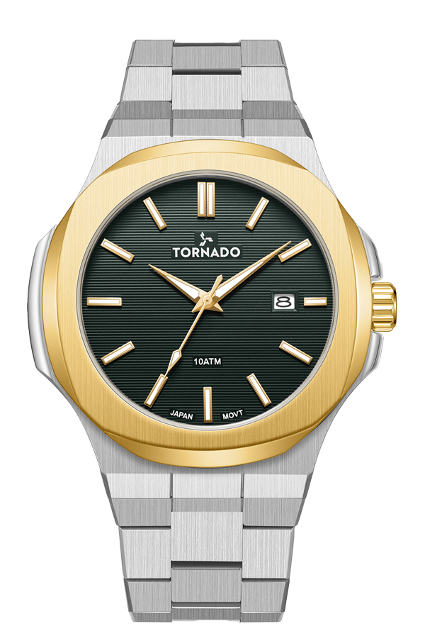 AURORA EON Analog Watch - Silver Gold