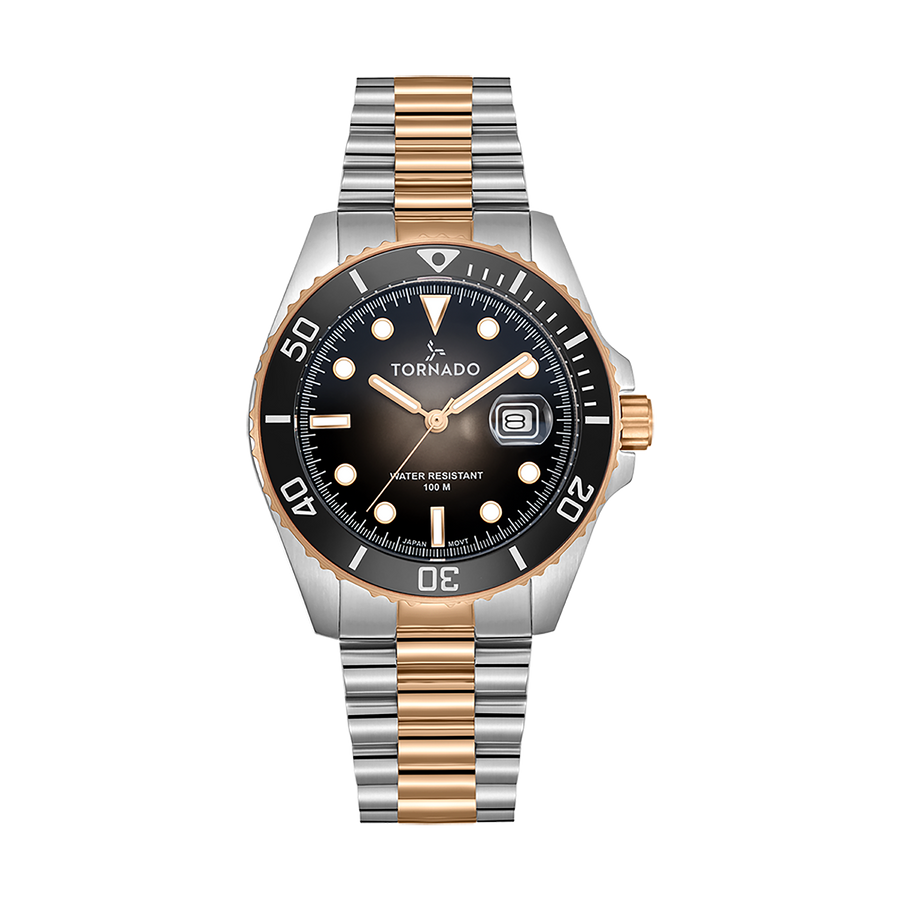 LUMINA Analog Silver Rose Gold