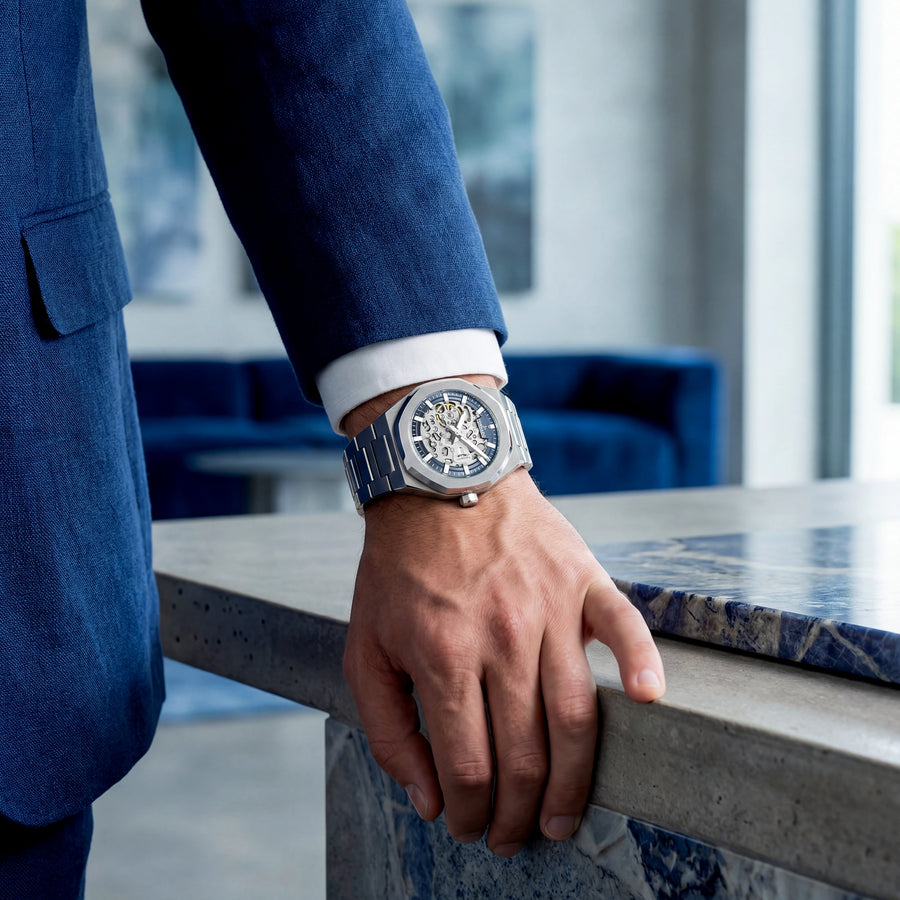 AUTONOVA Automatic Blue Silver