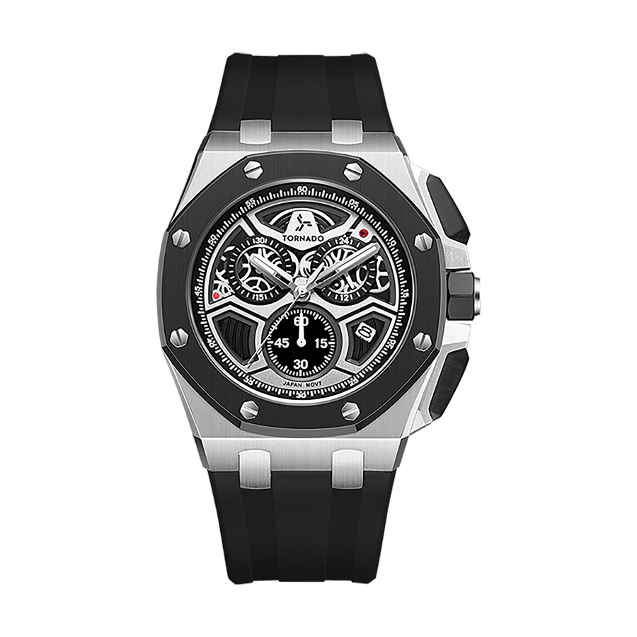 LUMINA CHRONOSPHERE Chronograph Silver Black