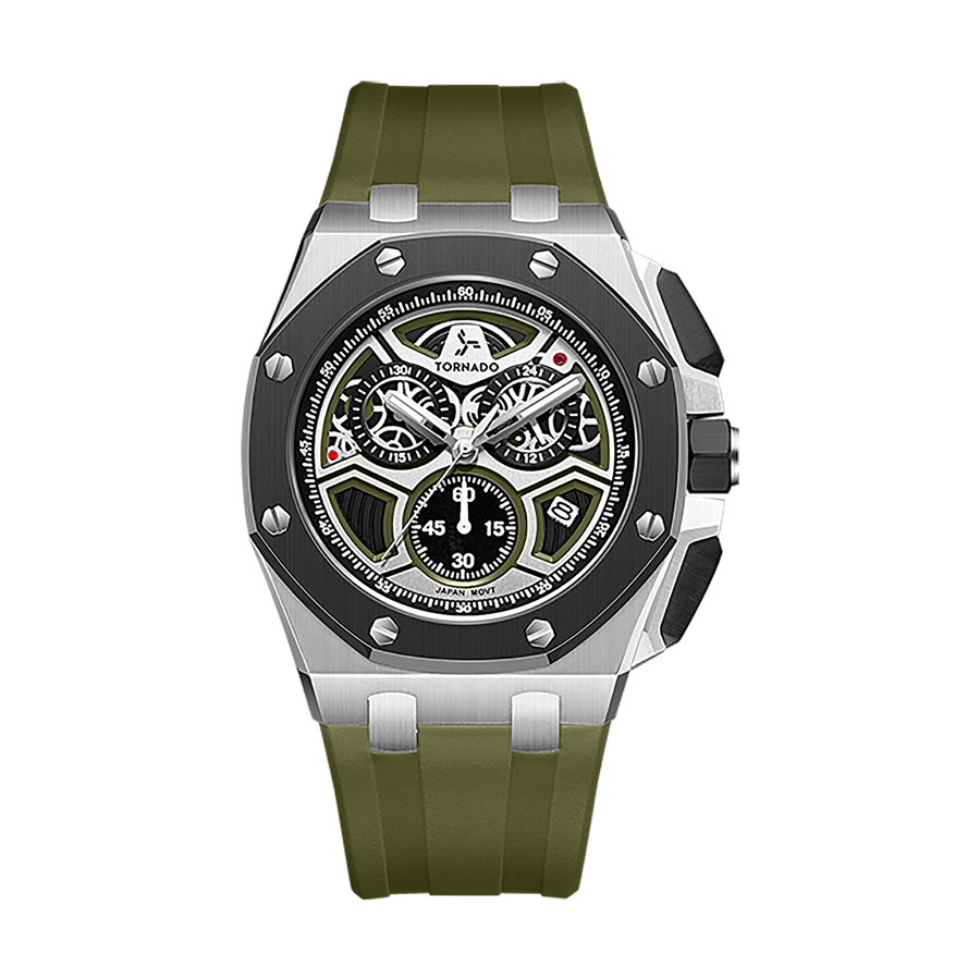 LUMINA CHRONOSPHERE Chronograph Black Silver