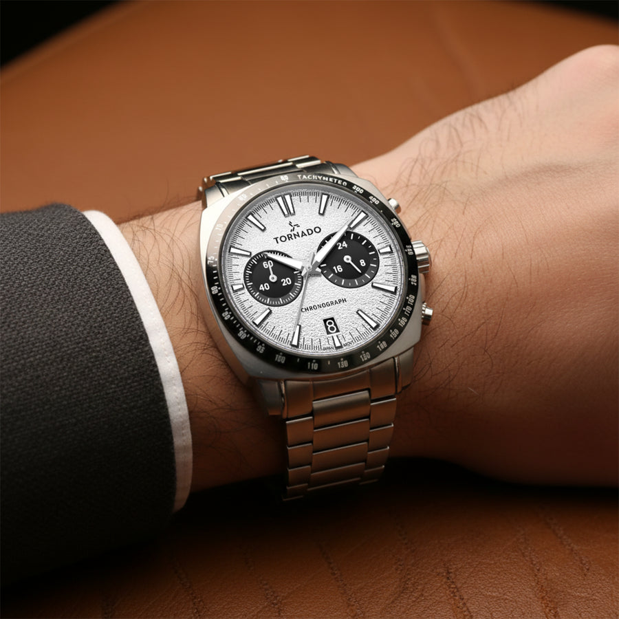 SET BOX Chronograph Silver