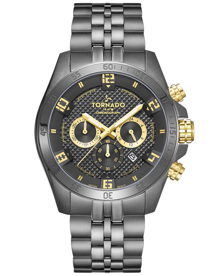 Black With Gold + Gun Metal