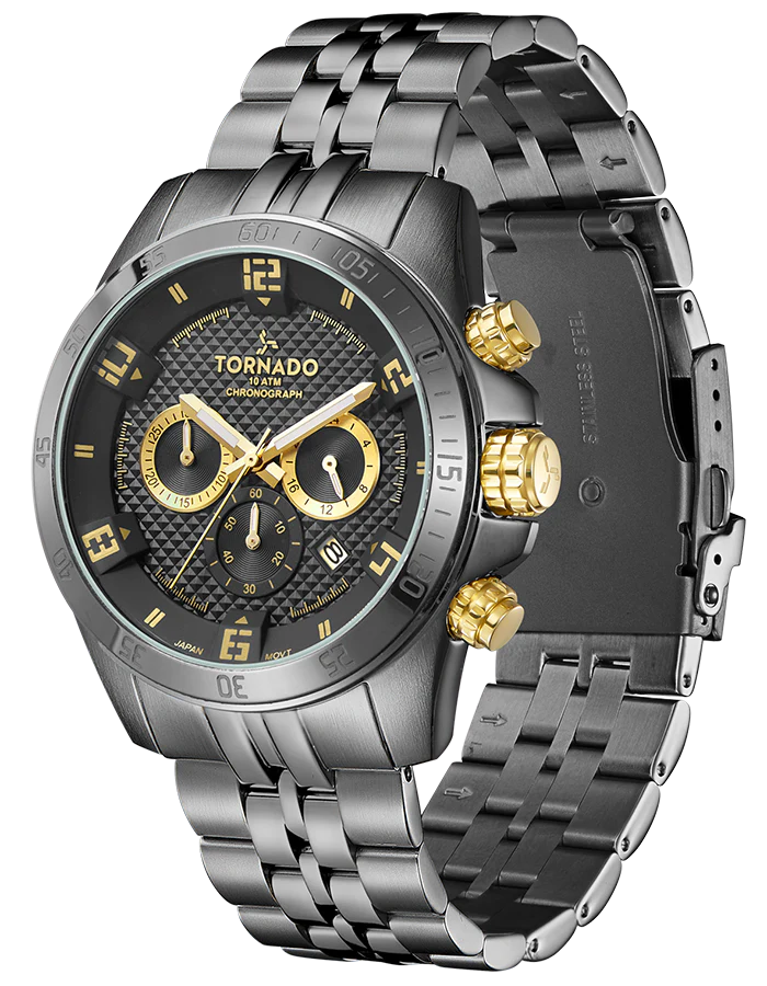 Black With Gold + Gun Metal