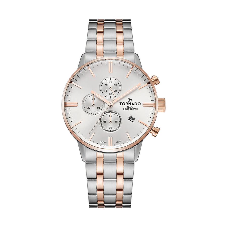 CELESTIA ELITE Chronograph Silver Rose Gold