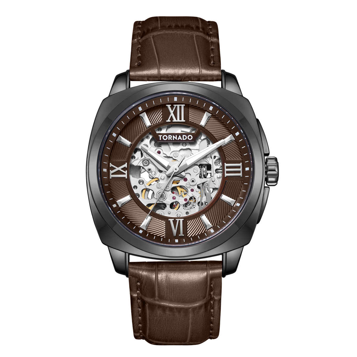 Tornado Men's Automatic Choclate Brown Dial Watch - T7316-XLDD